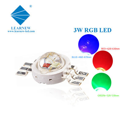 Pure Copper Leadframe 3w Rgb Led Array High Power Red Green Blue Led Chip untuk Led Downlight dan Track Lighting