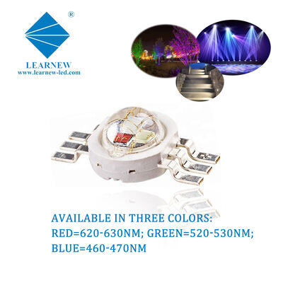 Pure Copper Leadframe 3w Rgb Led Array High Power Red Green Blue Led Chip untuk Led Downlight dan Track Lighting