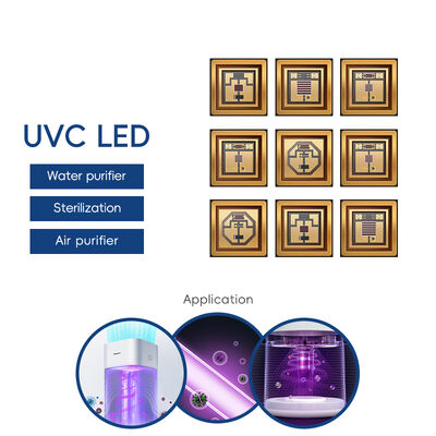 UV UVC 3535 Paket 265nm SMD Performa Tinggi SMD 100mA 150mA UVC LED Diode 1W 255nm 275nm Air Air Purifikasi