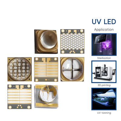 200W Raindrop UV Led 3535 COB UVA LED 395nm 365nm UV Leds 38V Mesin Pencetakan Penyembuhan UV COB Modul LED UV-A LED 385nm