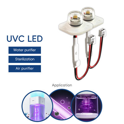 Efisiensi Tinggi Harga ECO UV UV-C DC12V UVC 275nm LED Modul 0.5W 40mA IP68 DC24V Air Air Purify 6-10mW