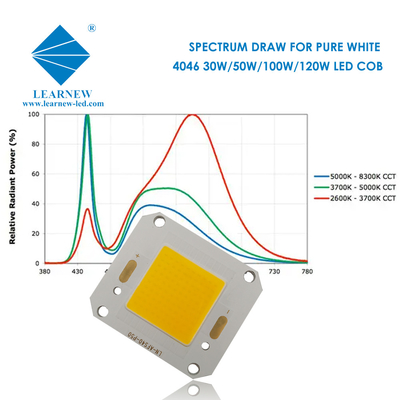 40X46MM Ukuran Cob Led Chip 4046 5500k Desain Ideal untuk lampu banjir 100w