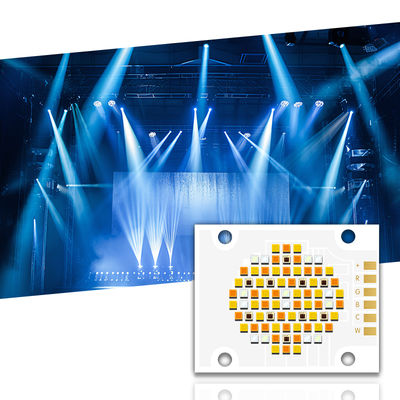 Chip LED COB Lima Warna RGBWC 180W 300W dengan Tegangan Input 21-24V dan Sudut Pandang 120° untuk Pencahayaan Fotografi