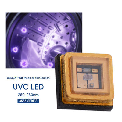 Chip LED UVC Daya Tinggi 3535 1W 5-7V 250nm 260nm 270nm 280nm Lampu Diode Bead untuk Pengeringan