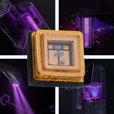 UV UVC 3535 Paket 265nm SMD Performa Tinggi SMD 100mA 150mA UVC LED Diode 1W 255nm 275nm Air Air Purifikasi