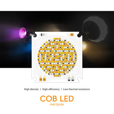 RGBCW 5555 CIP LED COB 1050W 2700K 6500K 100-110Lm/W 72-75V 55*55MM