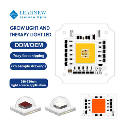 100w 7070 Low Thermal Resistance GROW LED COB untuk Pencahayaan Tanaman