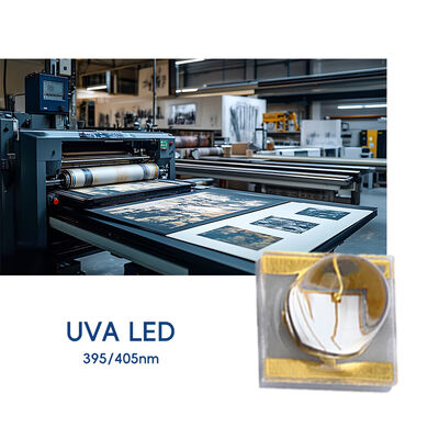 Chip LED UV UVA 3W SMD 3535 365nm 385nm 395nm 1050-1500MW LED UV Daya Tinggi untuk Printer 3D Penyembuhan UV OEM ODM Sampel Gratis