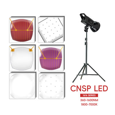 LEARNEW Chip LED ALN Tembaga Daya Tinggi 3W/2W Spektrum Campuran 365nm UV & 1600nm IR Bola 120 1.6mm 2.8-3.4V 1800K-700K Ra70