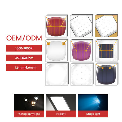 Belajar Chip LED Daya Tinggi 2W / 3W 1800K-7000K Suhu warna yang dapat disesuaikan 2.8-3.4V 120 Sudut Tampilan Arus Konstan