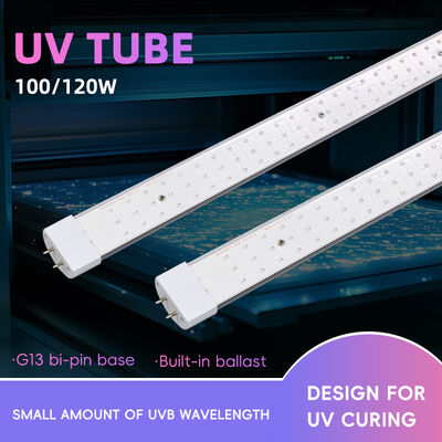 365Nm UV Tube 310Nm Uvb Uva 10 sampai 1 Ratio Tanning Lamp Tube 100W 120W Mercury Replacement Tube Bersertifikat ISO9001 CE EMC LVD