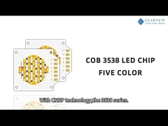 Lima Warna Led Cob Chip Dimmable 350w Rgbcw Hight Cri 90ra Ncsp Teknologi Untuk Pencahayaan Panggung